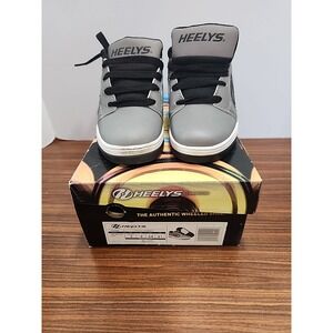 Heely's Voyager Authentic Wheeled Skate Gray Black Kid's Shoes Size 3 HL100331